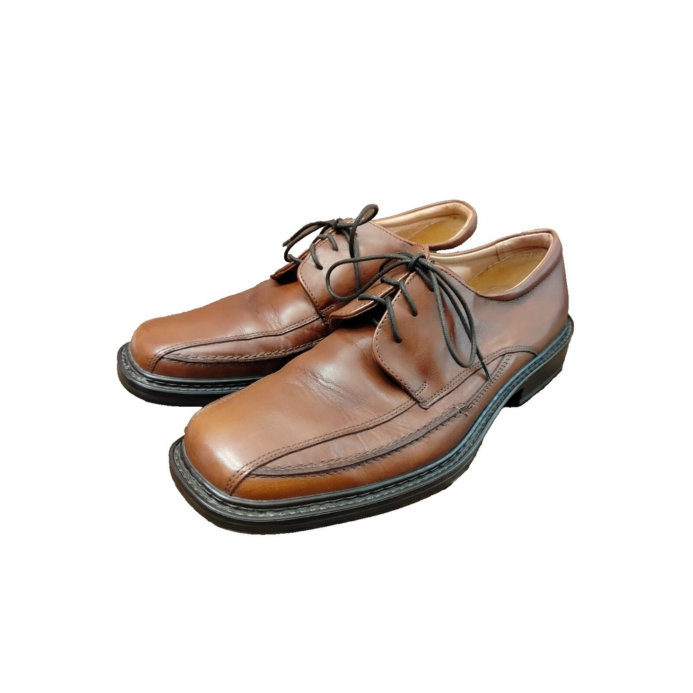 Vera Goma Mens Structure Lace Up Shoes Square Toe Career Corpcore Brown‎ 9.5D